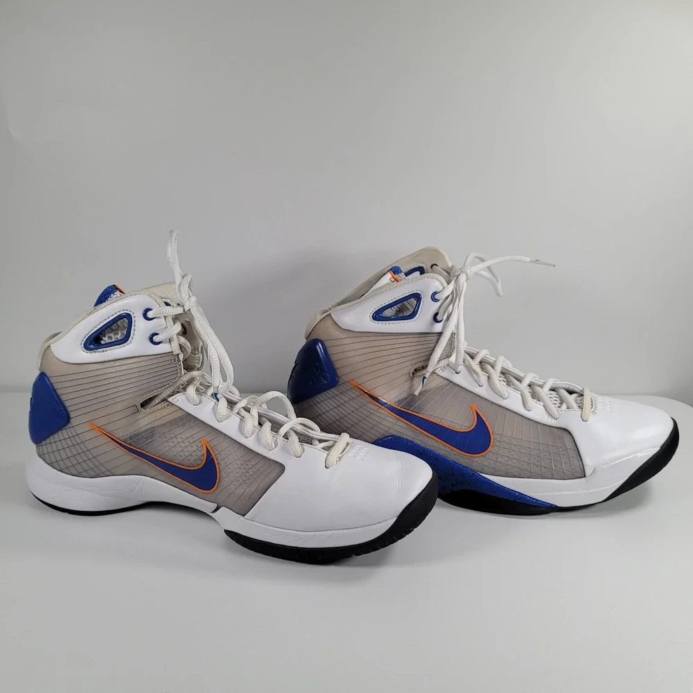 Nike Rare Hyperdunk 2008 White Blue Orange Burst Men's Basketball Shoes Size 11